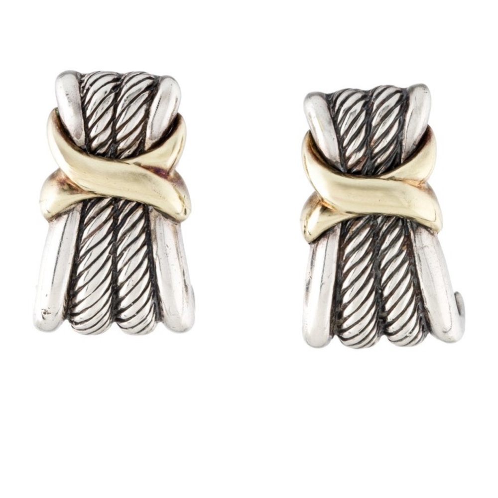 David Yurman Vintage Two Tone Earrings